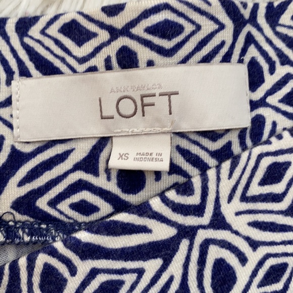 Loft Pull On Circle Skirt 💗 Purple & Ivory - Picture 11 of 12